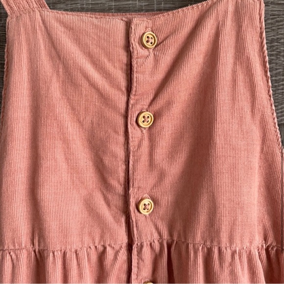 🌸2 for $25🌸 Zara pink fine-walled corduroy romper - Picture 6 of 8